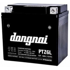 Ắc quy gắn máy 12V-6Ah Đồng Nai Pinaco PTZ6L