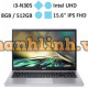 Laptop ACER Aspire 3 A315-510P-34XZ (i3-N305/ RAM 8GB/ Onboard/ 512GB SSD/ Windows 11)