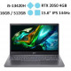 Laptop ACER Gaming Aspire 5 A515-58GM-598J (i5-13420H/ RAM 16GB/ GeForce RTX™ 2050/ 512GB SSD/ Windows 11)