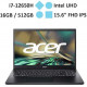 Laptop ACER Aspire 7 A715-76-728X (NH.QGESV.008) (i7-12650H/ RAM 16GB/ Onboard/ 512GB SSD/ Windows 11)