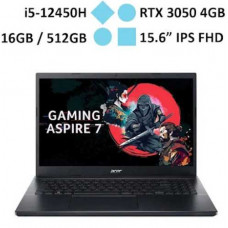 Laptop ACER Gaming Aspire 7 A715-76G-5806 (i5-12450H/ RAM 16GB/ GeForce RTX™ 3050/ 512GB SSD/ Windows 11)