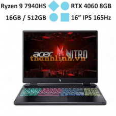 Laptop gaming ACER Nitro 16 AN16-41-R76E (Ryzen 9 7940HS/RAM 16GB/GeForce RTX 4060/512GB SSD/ Windows 11)