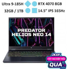 Laptop ACER Predator Helios Neo 14 PHN14-51-96HG (Ultra 9-185H/ RAM 32GB/ GeForce RTX™ 4070/ 1TB SSD/ Windows 11)