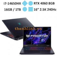 Laptop ACER Predator Helios Neo PHN16-72-78DQ (i7-14650HX/ RAM 16GB/ GeForce RTX™ 4060/ 1TB SSD/ Windows 11)