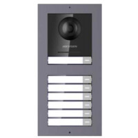 Nút bấm IP 7 cổng cho bảy căn hộ riêng biệt, thiết kế sang trọng (Lắp âm tường) Hikvision Combo DS-KIS27