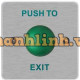 Nút EXIT : mặt bằng thép ko gỉ, nút thép, vỏ nút bằng thép, Hikvision DS-K7P06