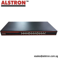 Bộ chia mạng POE công nghiệp 24 x 10/100/1000 Mbps RJ45 Ports Full L2 Managed Switch ( Core Switch ) Alstron ALP-24100G-SW-L2