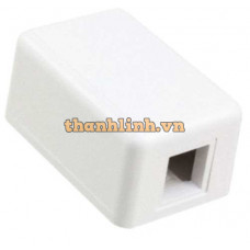 Hộp ổ cắm chữ nhật, 1 cổng, SL Series, màu trắng, rỗng Amp Compscope 1-1116697-3