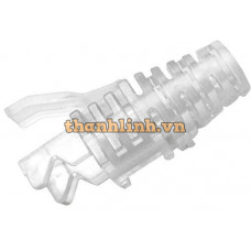 Đầu boot mạng Commscope Modular Plug Boot, 8-Position Plug, Slim-line, Transparent, Flat-Oval, Max. 5.7mm 2843080-1