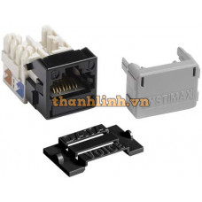 Ổ cắm mạng GigaSPEED XL® MGS400 Series Category 6 U/UTP Outlet, black Amp Compscope 700206667