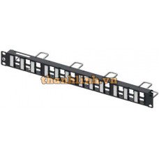 Thanh Patch panel Distribution Module Panel, M-series, UTP, 1U, 24 port Amp Compscope 760207274