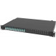 Commscope Fiber Optic Rack Mount Patch Enclosure, 1U, Duplex LC, 12-Fiber, OM3/OM4 760241652