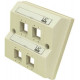 Mặt nạ Prysmian/Draka UC 10G BS Angle Faceplate, 4-port , White ( 10G BS Angle Faceplate, 4-port , White ) FPCA9288