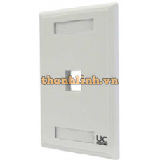 Mặt nạ Prysmian/Draka UC Wide, Flat US Faceplate, 1-port, White ( Wide, Flat US Faceplate, 1-port, White ) FPCO1090