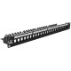 Prysmian/Draka UC 1RU 24-Port Unloaded Patch Panel, Black HDPPF0600BK