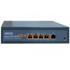 Switch 4 port PoE Gigabit - chuyên dụng cho camera, truyền tín hiệu và nguồn với khoảng cách 250m- Hỗ trợ Watch-dog Aptek SG1041P