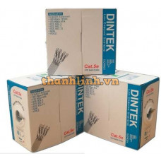 Cáp mạng CAT.6 UTP, 4 pair, 23AWG, 100m/box, Dintek 1101-04023