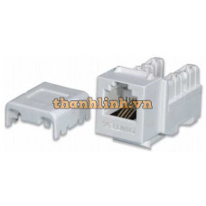 Modular Jack - ổ cắm thoại RJ11 Keystone Jack, Cat.3 unshielded Dintek 1305-01007