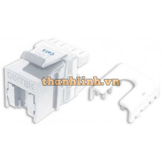 Modular Jack - ổ cắm CAT.6 EZI-Keystone Jack, Vertical, mặt nhấn cáp đứng Dintek 1305-04043
