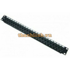 Thanh phối cáp Dintek Patch panel 24 port , CAT.5e , 19 rackmount 1402-03019