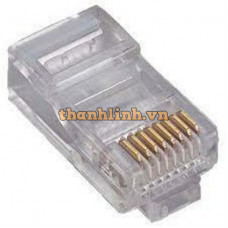 Đầu mạng Dintek RJ45 CAT.6 , 3 prongs contact , 50u Gold plated , 100pcs/bag 1501-88027