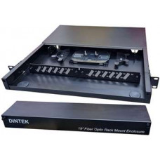 ODF 24 port Fiber optic enclosure, 19" rackmount, SC dual type panel, Dintek 2201-24059