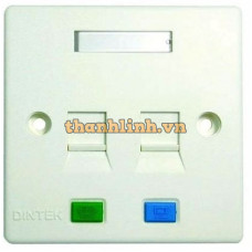 Mặt nạ Dintek 02 port , US type , 121 x 69.7 x 9.0mm , giống mặt Panasonic APF-02