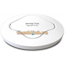 Bộ phát wifi Access Point Ốp trần Dual-Band, AC1200 Wave 2 MU-MIMO, tích hợp công nghệ MESH Draytek Vigor AP912C