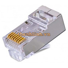Modular plug đầu RJ45 CAT.5e FTP shielded bọc kim loại chống nhiễu, 100pcs/bag Aptek 502-01001