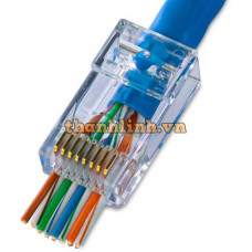 Modular plug đầu RJ45 CAT.6 dạng xuyên thấu Pass Through Aptek 601-11001