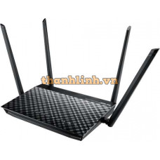 Router WIFI ASUS RT-AC1200GU, Wan / Lan 1000Mb Gigabit, Băng tần kép Chuẩn AC1200Mbps. Usb 2.0...