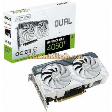 Card màn hình ASUS Dual RTX 4060 Ti White OC 8GB GDDR6 (DUAL-RTX4060TI-8G)