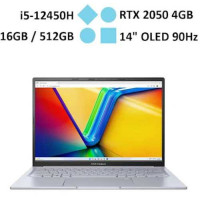 Laptop Asus Vivobook 14X OLED K3405ZF-KM086W (i5-12450H) (Bạc)