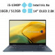 Laptop Asus Zenbook 14 Flip OLED UP3404VA-KN038W (i5-1340P) (Xanh)