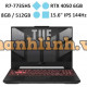 Laptop gaming Asus TUF Gaming A15 FA507NU-LP034W (Ryzen 7 7735HS/RAM 8GB/GeForce RTX 4050/512GB SSD/ Windows 11)