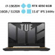 Laptop Asus TUF Gaming F15 FX507VU-LP315W (i7-13620H/RAM 16GB/GeForce RTX 4050/512GB SSD/ Windows 11)