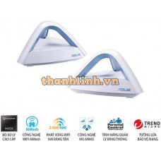 Router WIFI AiMesh ASUS Lyra Trio 2 Pack, chuẩn AC1750 - Hệ thống ghép nối 2 Router giúp mở rộng vùng phủ sóng lên 330m2