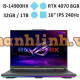 Laptop Asus ROG Strix G16 G614JIR-N4046W (i9-14900HX/ RAM 32GB/ GeForce RTX™ 4070/ 1TB SSD/ Windows 11)