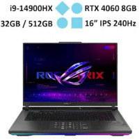 Laptop Asus ROG Strix G16 G614JVR-N4141W (I9-14900HX) (Xám)