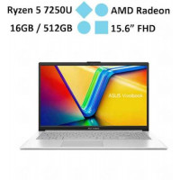 Laptop Asus Vivobook Go 15 E1504FA-NJ454W (AMD Ryzen 5-7520U) (Bạc)