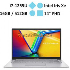Laptop Asus Vivobook X14 - X1404ZA-NK389W (i7-1255U/ RAM 16GB/ Onboard/ 512GB SSD/ Windows 11)
