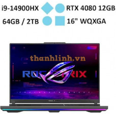 Laptop Asus ROG Strix Scar 16 G634JZR-NM009W (i9-14900HX/ RAM 64GB/ GeForce RTX™ 4080/ 2TB SSD/ Windows 11)
