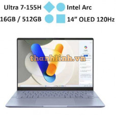 Laptop Asus Vivobook S 14 OLED S5406MA-PP198WS (Ultra 7-155H/RAM 16GB/Onboard/512GB SSD/ Windows 11)