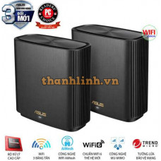 WiFi Mesh ASUS ZenWiFi AX XT8 (2 Pack) - Tri-band WiFi 6 AX6600, Phủ sóng lên đến 510 m2