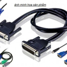 Cáp cho hệ thống KVM USB2.0 A(M)/B(M) UL2725 AL+B(AM) 28*1P+ Aten 2L-3202-1