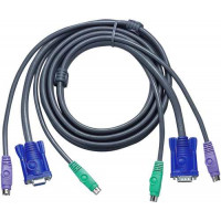 Cáp cho hệ thống KVM Cable HD15M/MD6M/MD6M--HD15F/M Aten 2L-5002P/C