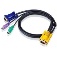 Cáp cho hệ thống KVM Cable SP15M -- HD15M/MINIDIN6M Aten 2L-5210P