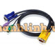 Cáp cho hệ thống KVM Cable HD15M/USBAM--HD15F/MD6M/ Aten 2L-5502UP