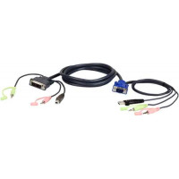 Cáp cho hệ thống KVM 3M USB DVI-A/VGA KVM Cable Aten 2L-7DX3U