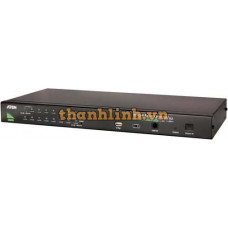 16-Port PS/2-USB VGA KVM Switch with Daisy-Chain Port and USB Peripheral Support ATEN CS1716A